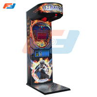 Meilleures ventes de centre de jeu intérieur Machines de boxe noires à jetons Big Amusement Park Punch and Kick Arcade Machine
