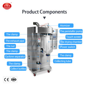 เครื่องพ่นฝอยแห้งขนาดเล็กสแตนเลส / เครื่องอบแห้งแบบพ่นฝอยสำหรับผงโปรตีนในห้องปฏิบัติการ ราคาสำหรับนมผง - Product Image 1