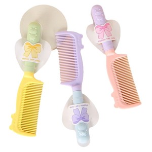 Peigne à cheveux en plastique antistatique, motif dessin animé mignon, grande taille, pour filles, adultes, enfants, utilisation en voyage - Product Image 5