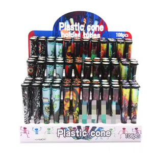 Tubo de Plástico para Almacenamiento de Conos de Cigarrillos de 115 mm, con Impresión Personalizada a Color y Sellado, para Accesorios de Fumar - Product Image 1