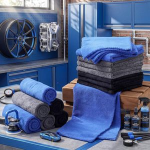 ผ้าไมโครไฟเบอร์เช็ดรถแบบไร้ขอบ ซุปเปอร์พลัช ซึมซับดีเยี่ยม ไม่เป็นขุย แห้งเร็ว สำหรับทำความสะอาดและขัดเงารถยนต์ - Product Image 3
