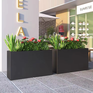 <span class=keywords><strong>Macetas</strong></span> y jardineras metálicas grandes personalizadas para exteriores, <span class=keywords><strong>elegantes</strong></span> <span class=keywords><strong>macetas</strong></span> y bandejas para plantas con estilo. - Product Image 2