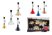 Equipement de cuisine Lampe chauffante pour aliments suspendue Lampe chauffante pour aliments pour buffet coloré électrique pour restaurant