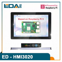 Carte mère basée sur Raspberry Pi 5 Ed-hmi3020 Bcm2712 2.4ghz Quad-core 64-bit Cortex-a76 Cpu avec caméra frontale 8 mégapixels Hdml