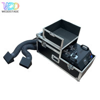 Machine à brouillard bas CE 3000W à double tuyau, avec télécommande DMX LCD, pour scène, mariage, et effets de fumée au sol, livrée avec flight case