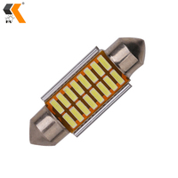 Ampoule LED Festoon HOLY 36mm 4014 16 SMD pour éclairage de plaque d'immatriculation, de coffre et de lecture automobile, 6000K-7000K, faisceau 180°