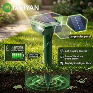 Répulsif Solaire Écologique Anti-Taupes à Vibration Ultrasonique – Sûr pour Animaux et Enfants – Entretien de la Pelouse - Product Image 3