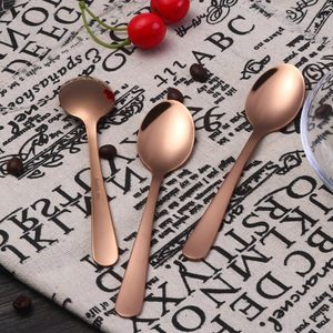 Cuillère à café en acier inoxydable avec logo personnalisé, manche long rond, cuillère à dessert, cuillère à café, cuillère à épices - Product Image 5