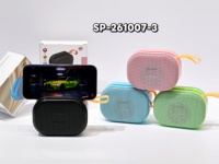 Mini haut-parleur Bluetooth portable d'extérieur 5W, support de téléphone intégré, haut-parleur sans fil avec radio FM TWS, mode lecture carte USB TF