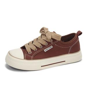 Zapatos de Mujer de Moda Estilo 2025, Zapatos de Lona con Punta Redonda, Zapatillas Blancas con Plataforma Gruesa, Zapatos Deportivos Casuales de Caña Baja - Product Image 5