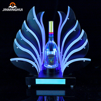 LiqVis Creative Luminescent pour éclairage de bouteilles de champagne et de vin, en forme de paon, nouveau design, glorificateur de bouteilles LED pour le service et la publicité