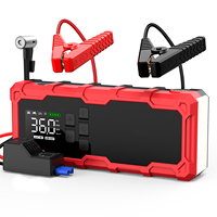 Démarreur de moto ODM personnalisé 720A avec gonfleur de pneus 10000mAh 12V 6-en-1 USB-C/USB-A, écran numérique, charge rapide et éclairage LED
