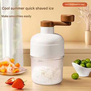Máquina de afeitar de hielo Manual de plástico de nuevo estilo para uso doméstico de verano pequeña capacidad de 1-2L fabricante de bloques de hielo caseros - Product Image 4