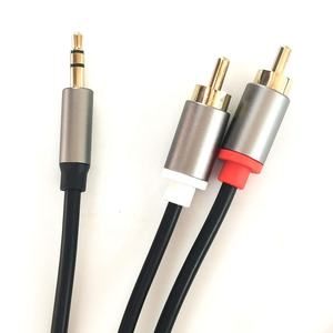 Jack Stereo da 3.5mm a 2 anni cavo adattatore Audio 1.8m di lunghezza con giacca in PVC per altoparlante e lettore DVD - Product Image 2