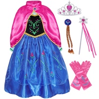 Jolie 2 Elsa Anna Halloween Cosplay fête d'anniversaire déguisement bébé filles TV film Costume enfants porter avec accessoires