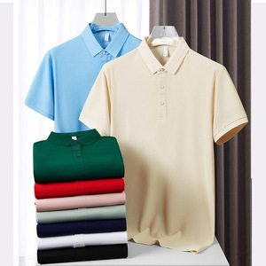 Waterproof Oil Proof Stain Resistant Short Sleeve Collared Polo Shirt Solid Color Workwear Custom Printing - Product Image 3