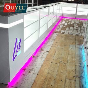 Fornitore di dispensario di fascia alta narghilè Lounge Smoke Shop vetrina di vetro Design mobili da esposizione per negozio di tabacco - Product Image 1