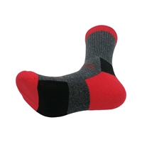 Chaussettes de randonnée d'hiver décontractées personnalisées, chaudes, respirantes, évacuant l'humidité, antibactériennes, absorbant la transpiration, en laine mérinos pour hommes
