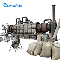 100KG ~ 1000KG/H Continue productie-apparatuur voor biochar van koolstofstaal met lange levensduur