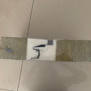 Design moderno Fireproof Rock Wool Roof Sandwich Panel Metal Exterior Wall Frigorífico Isolamento Steel <span class=keywords><strong>Material</strong></span> Melhor preço - Product Image 5