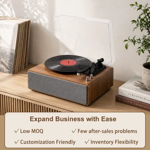 Vente en gros de <span class=keywords><strong>tourne</strong></span>-<span class=keywords><strong>disque</strong></span> HiFi Sapphire Stylus à moule privé avec double Bluetooth et puissants haut-parleurs intégrés de 10 W pour disques vinyles LP - Product Image 5