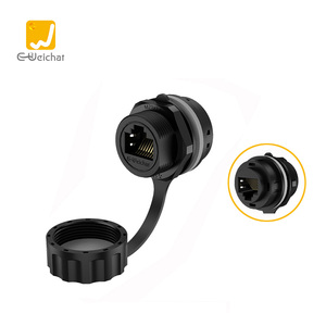 E-Weichat 8P8C <strong>RJ45</strong> Assembly Waterproof <strong>Connector</strong> Ip67 Ip68 <strong>Ethernet</strong> <strong>Rj45</strong> <strong>Connector</strong> - Product Image 3