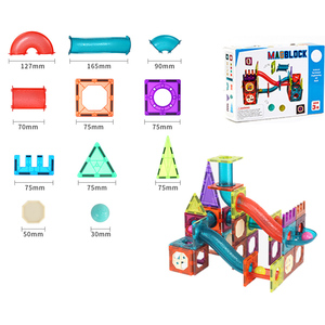 Cooler Baby Toys Neuankömmling Marmor Run Fliesen Set 3D Magnetic Marble Run Spielzeug Magnet Fliesen Block für Kinder - Product Image 3