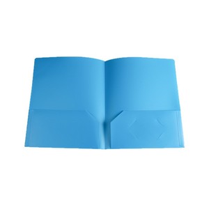 Punched Pocket <b>File</b> Folder <b>A4</b> PET Material With Name Tag Slot For Office Document Storage - Product Image 2