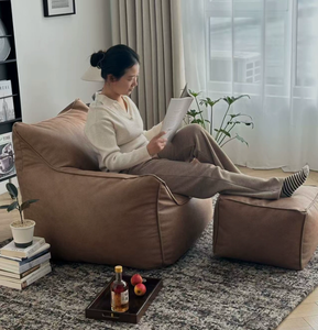 Juego de Sillones Puff para Sala de Estar Moderna, Nuevo Diseño, Sofá de Tela para Interiores, Relleno de Esponja, MYUZ, Venta al Por Mayor - Product Image 1
