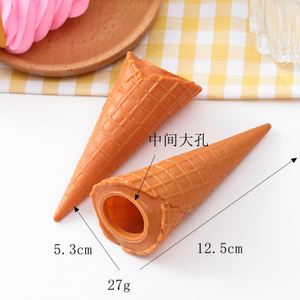 ของเล่นจำลองอาหาร โคนไอศ<span class=keywords><strong>ก</strong></span>รีมกรอบหวาน ของเล่นแบบจำลองสร้างสรรค์ DIY ไอศกรีมโคน ฐานทาร์ตไข่ ของต<span class=keywords><strong>ก</strong></span><span class=keywords><strong>แต่ง</strong></span> - Product Image 6