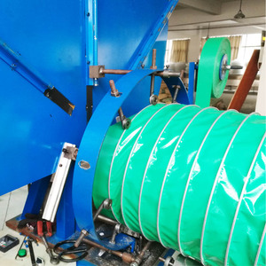 High Temperature Flex Tarpaulin Glass Silicone Coated Fabric Clip Spiral Lock Duct Making Machine Gas Heater Exhaust <b>Hose</b> Flexib - Product Image 2
