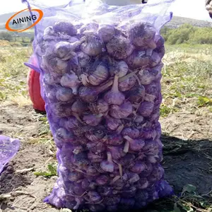 Sac en filet mono jaune 35x75cm avec logo, sac en filet pour fruits orange, sac en filet mono <span class=keywords><strong>rose</strong></span> pour <span class=keywords><strong>ail</strong></span>, sacs à oignons - Product Image 1