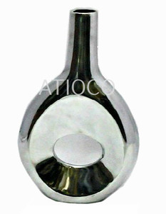 Luxury Tall Aluminium Metal <b>Flower</b> Vase for <b>Flower</b> Home & Office Decor | Latest Classy Interior <b>Mirror</b> Polished <b>Flower</b> Vases - Product Image 1