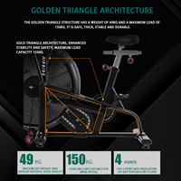 Vélo de fitness d'intérieur commercial FRS avec moniteur de résistance pour salle de sport et équipement de fitness à domicile