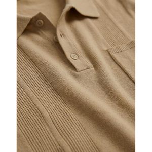 FOXA Mens Polo Shirt Short Sleeve Knitted Breathable With Pocket Regular Fit Casual Summer Top - Product Image 5
