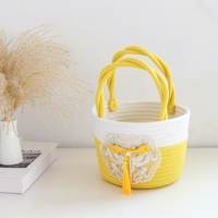 Nouveau panier-cadeau tissé à la main de style chinois écologique pour mariage, anniversaire, anniversaire de mariage, cadeaux de bienvenue, rangement