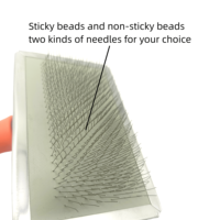 Kit de toilettage pour chiens et chats en acier inoxydable, caoutchouc et plastique avec peigne démêlant et ensemble de brosses écologiques