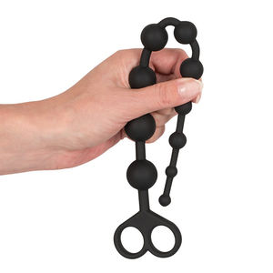 Anal Ball Butt Plug Große schwarze Anal Perlen Silikon Anal Sexspielzeug Männliches Prostata-Massage gerät - Product Image 4