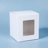 Maßgefertigte Weiße Kraftpapier-Boxen mit Sichtfenster, Entworfen für die Verpackung von Spielzeugfiguren und Kleinen Geschenken