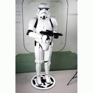 Custom Outdoor Decor Life Size Resin Movie Figure Statue Fiberglass Stormtrooper Sculpture