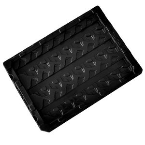 ถาด IC ESD ชิ้นส่วนอิเล็กทรอนิกส์ถาดบรรจุภัณฑ์อิเล็กทรอนิกส์ PCB พลาสติกสีดําแบบกําหนดเอง - Product Image 3