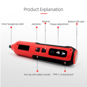 Tournevis à LED à cinq vitesses réglables, rechargeable par USB 3,6 V – Vente Flash - Product Image 6