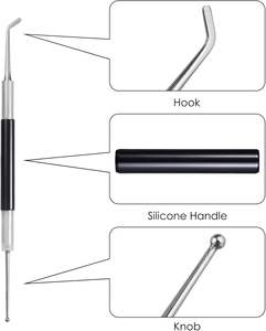 <span class=keywords><strong>Barista</strong></span> Tools Lot de 3 stylos à latte en acier inoxydable/ensemble de stylos de décoration de café - Product Image 4