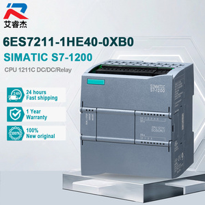 Module CPU compact 1211C DC/DC/Relais SIMATIC S7-1200 PLC, contrôleur programmable, neuf et d'origine SI-EMENS plc 6ES7211-1HE40-0XB0 - Product Image 1