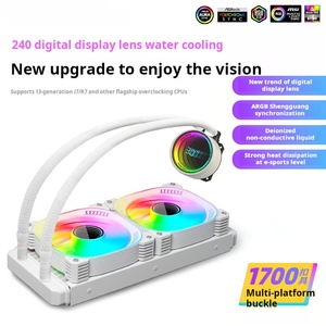 Refroidisseur d'eau pour ordinateur DIY 240 mm avec ventilateur ARGB intégré pour le refroidissement du processeur multiplateforme - Product Image 2