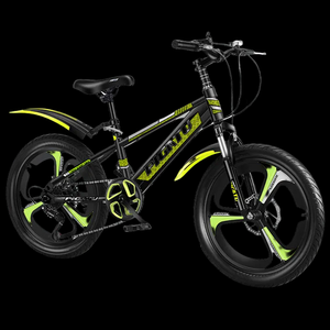 Double frein à disque 18 pouces 6 vitesses vélo pour enfants bleu et rouge avec fourche en acier et pédale ordinaire pour les enfants de taille moyenne et grande - Product Image 5