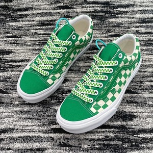 Lacets colorés à motif damier AF1 pour <span class=keywords><strong>Dunk</strong></span> Owen7 Van Gogh Ukiyo-e Sunflower Wave, lacets pour chaussures de sport, décontractées et de basketball - Product Image 2