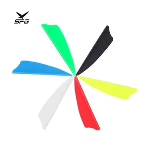 Spg Mũi Tên Vanes Lông Bắn Cung Hợp Chất Bow 2 Inch Lá Chắn Fletching Đầy Màu Sắc Carbon Sợi Thủy Tinh Mũi Tên Trục Phụ Kiện