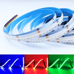 شريط إضاءة LED نوع COB، 840 مصباح LED لكل متر، 5 أمتار، 12 فولت تيار مستمر، 24 فولت تيار مستمر، ألوان RGBCW وRGBCCT، سطوع عالي، شريط مرن للإضاءة - Product Image 3