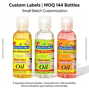 زيت الجسم المرطب للوجه من OEM MOLATO & NILA، عضوي ومضاد للشيخوخة، لتفتيح البشرة وامتصاص النياسيناميد - Product Image 6